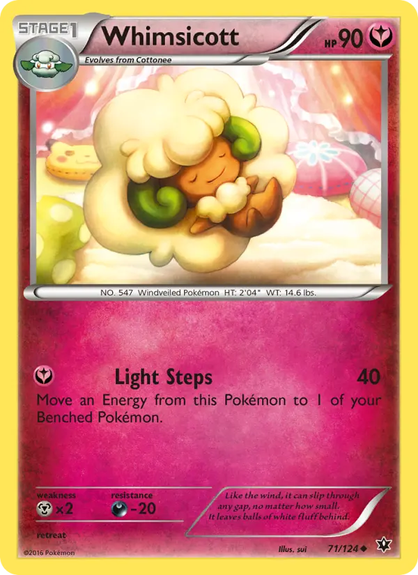 Whimsicott, Pokémon card