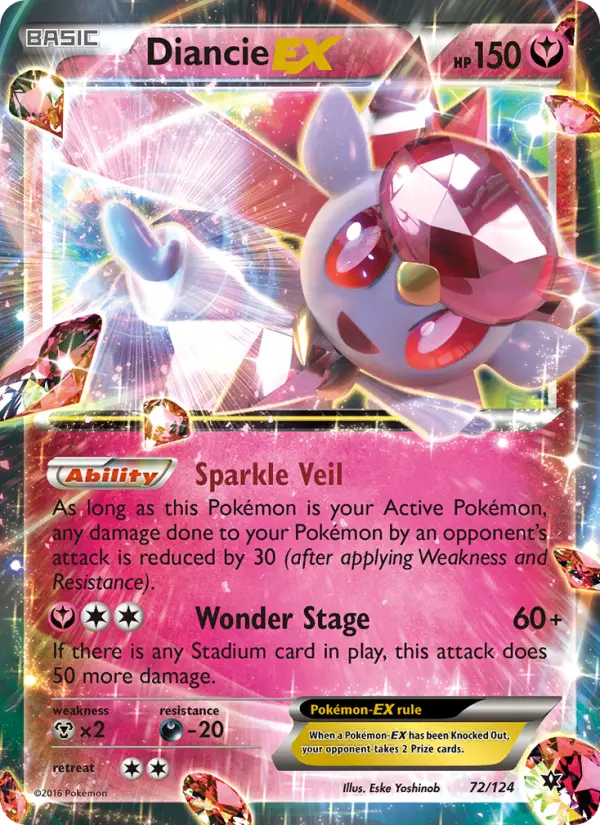 Diancie EX, Pokémon card
