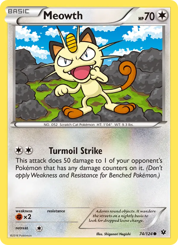 Meowth, Pokémon card