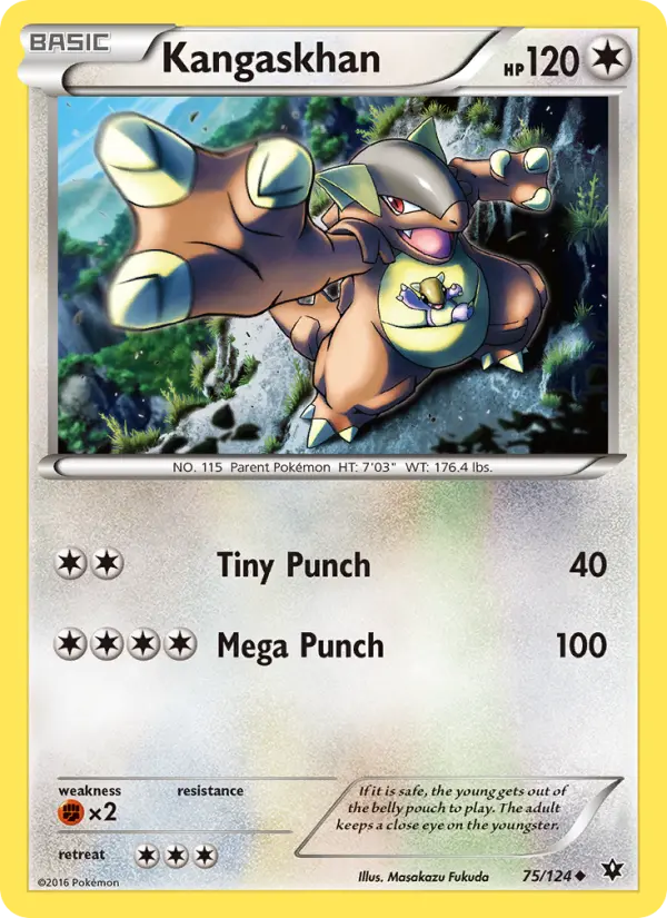 Kangaskhan, Pokémon card
