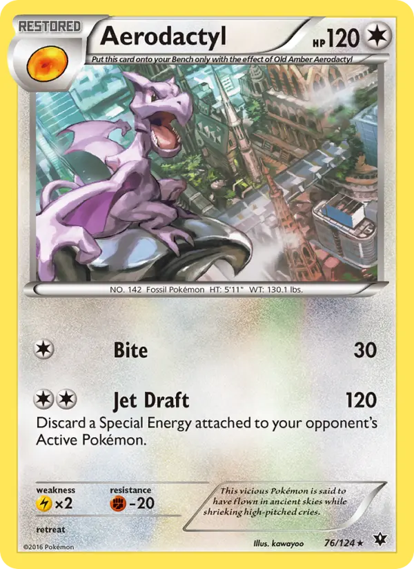Aerodactyl, Pokémon card