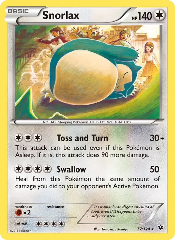 Snorlax, Pokémon card