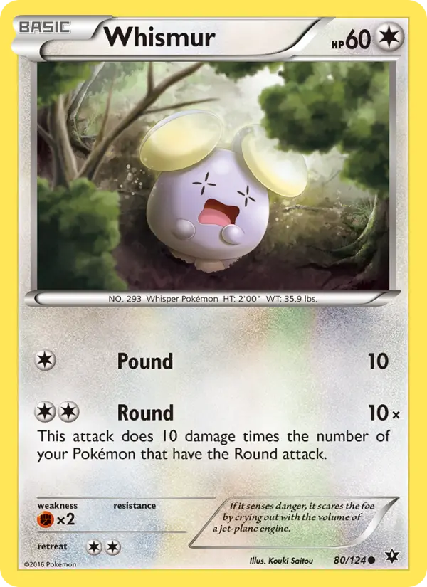 Whismur, Pokémon card