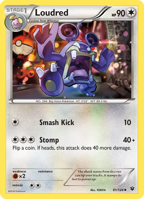 Loudred, Pokémon card