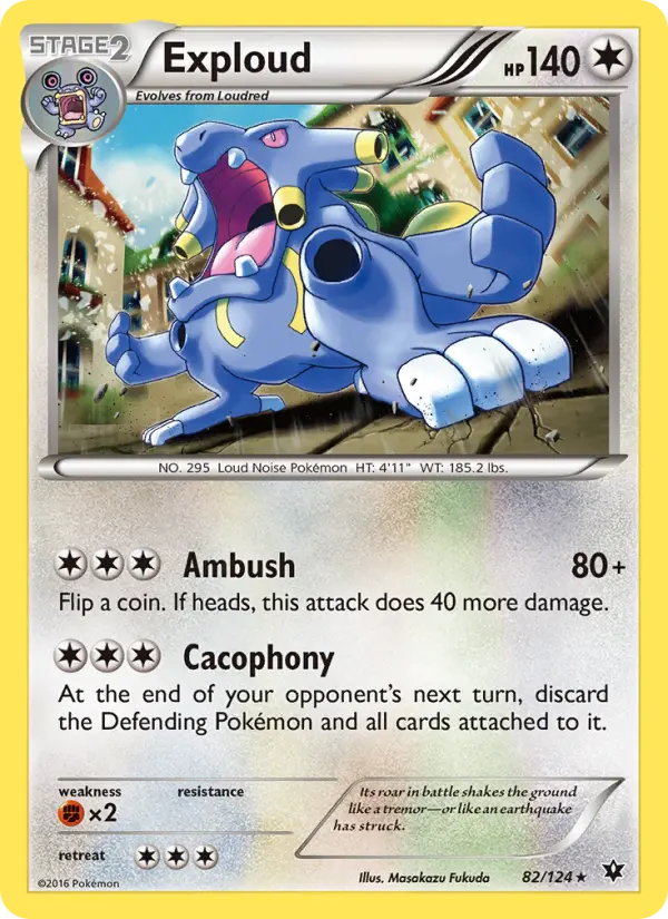 Exploud, Pokémon card