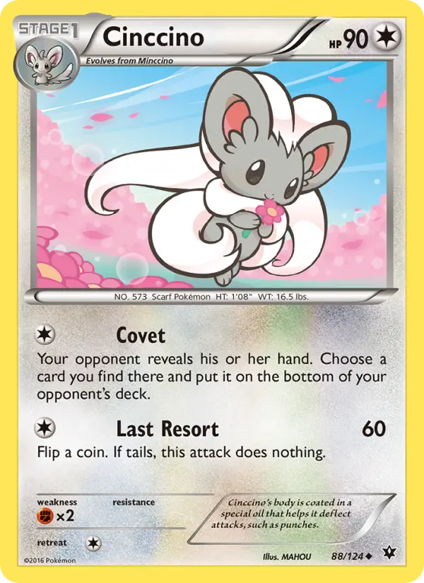 Cinccino, Pokémon card