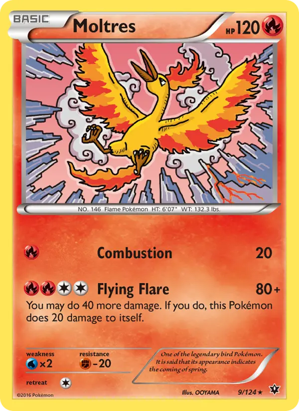 Moltres, Pokémon card