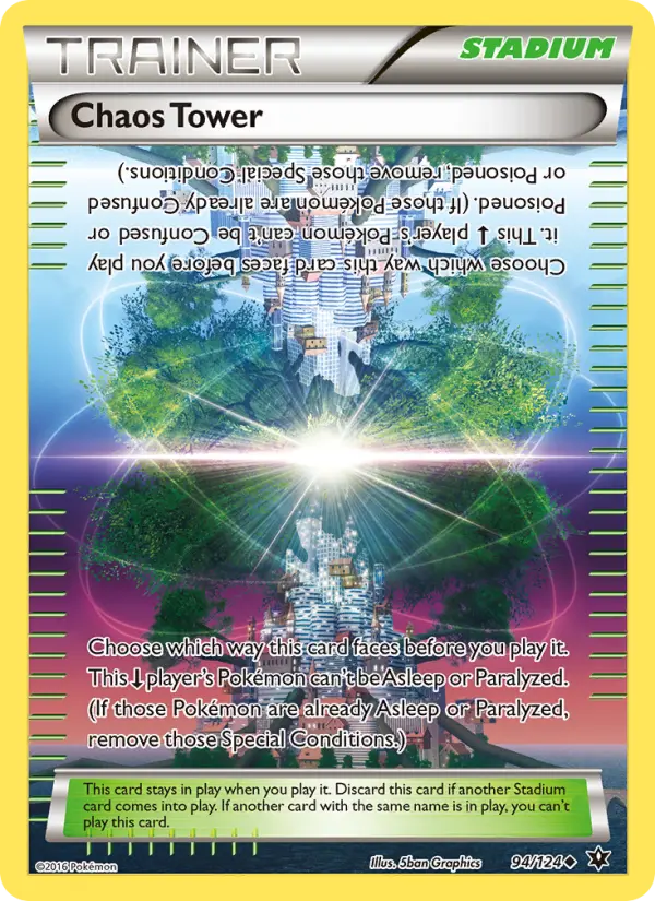 Chaos Tower, Pokémon card