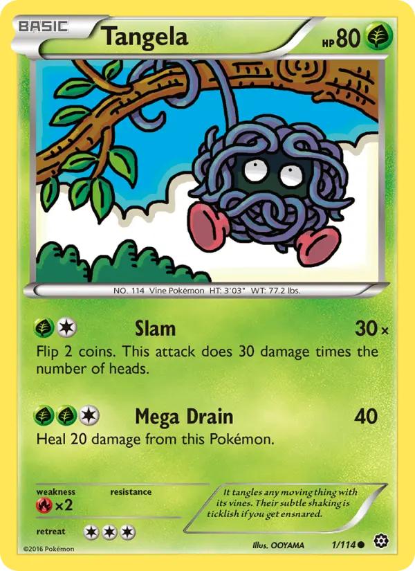Tangela, Pokémon card