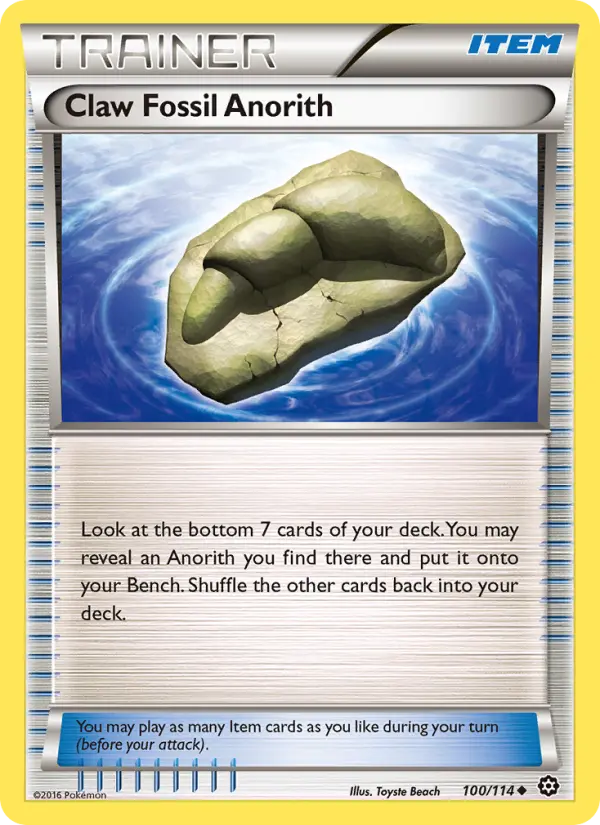 Claw Fossil Anorith, Pokémon card