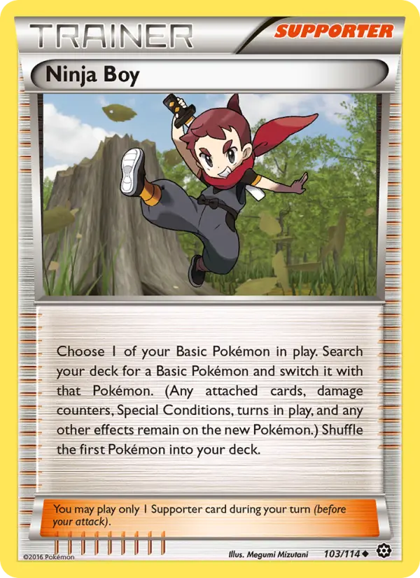 Ninja Boy, Pokémon card
