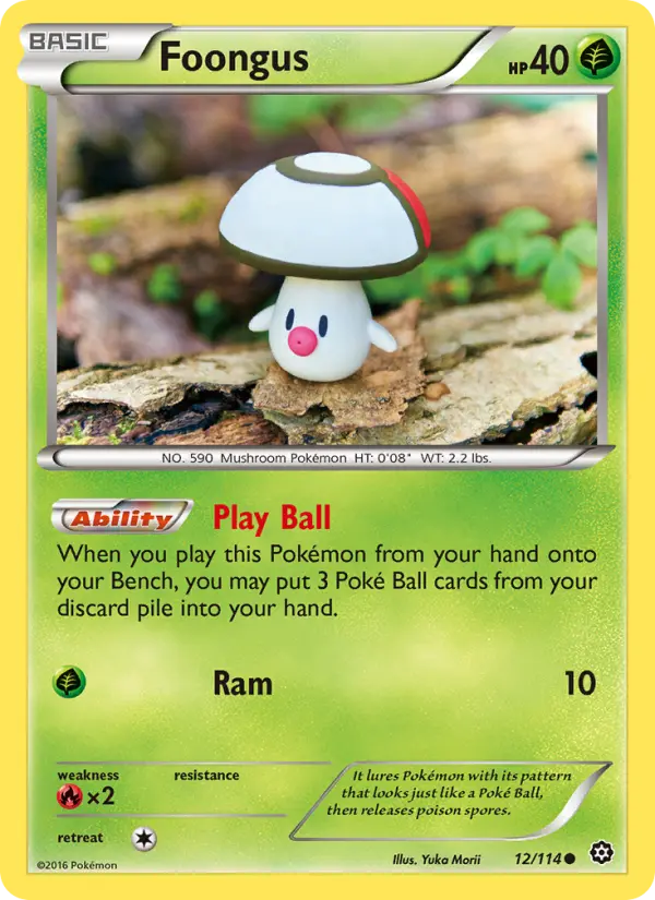 Foongus, Pokémon card