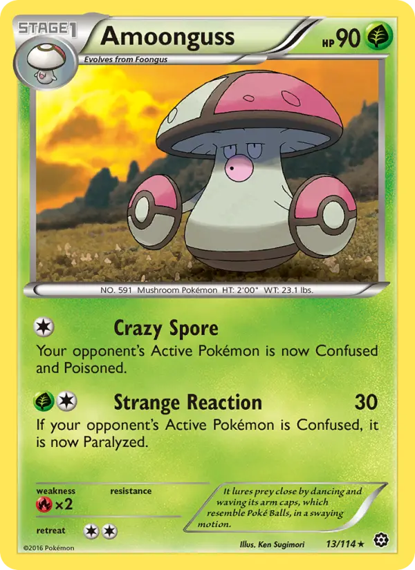 Amoonguss, Pokémon card