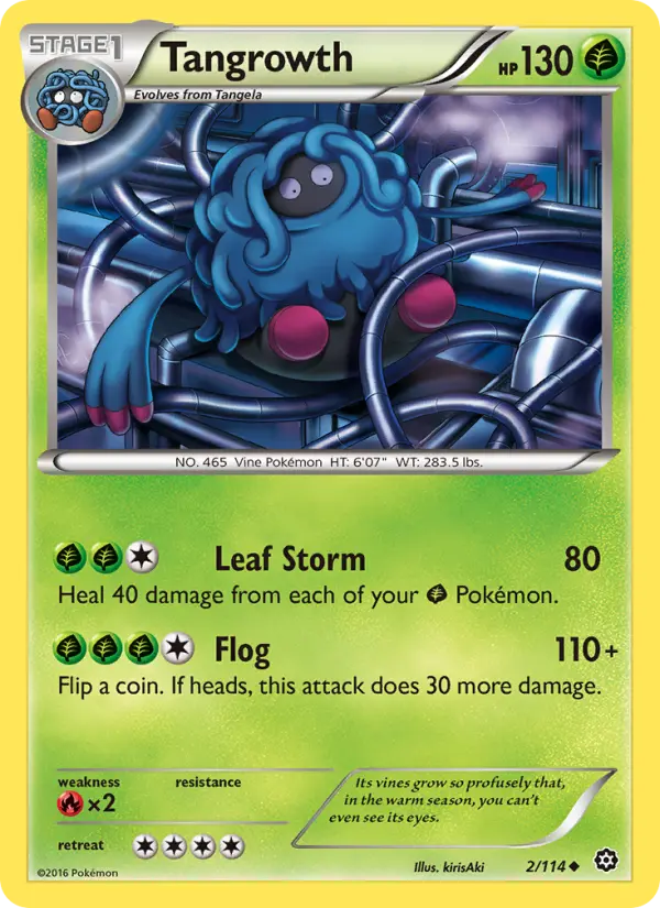 Tangrowth, Pokémon card