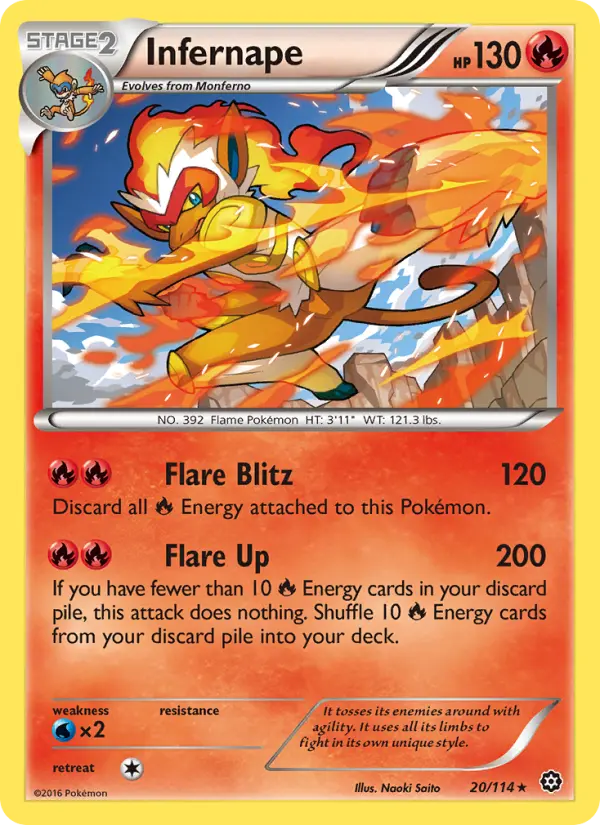 Infernape, Pokémon card