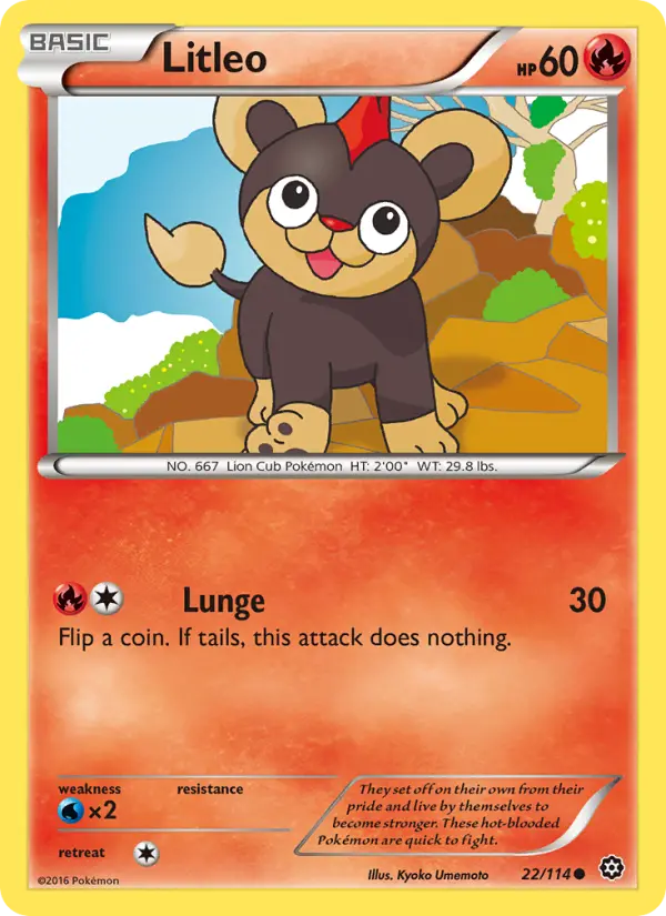 Litleo, Pokémon card
