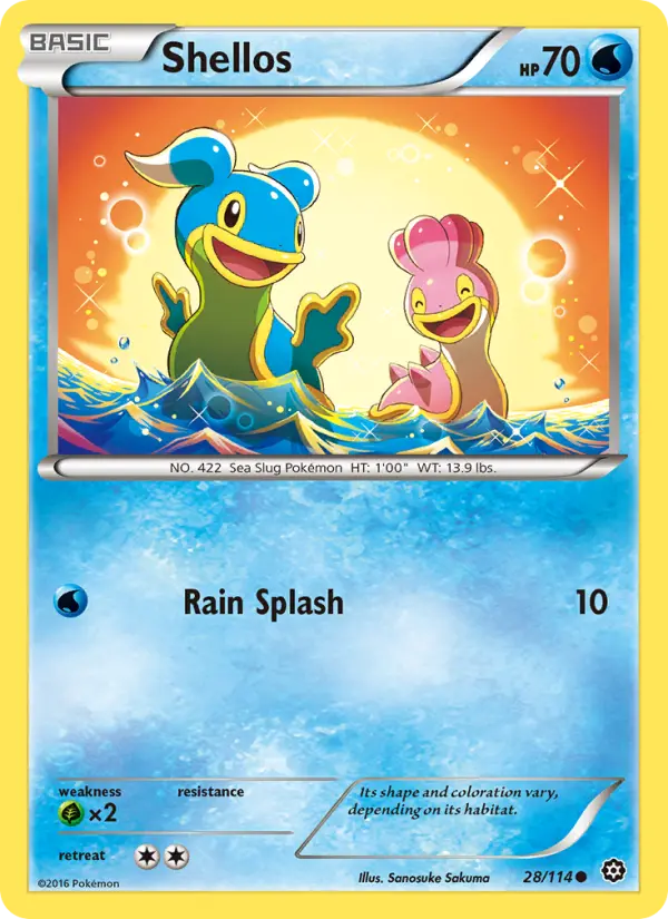 Shellos, Pokémon card