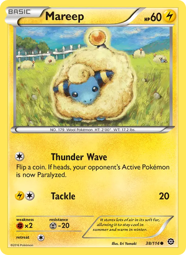 Mareep, Pokémon card