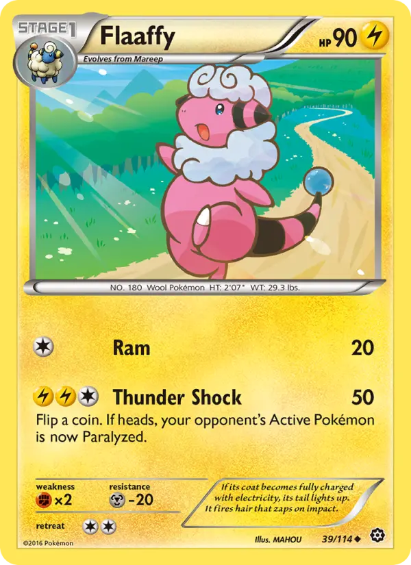 Flaaffy, Pokémon card