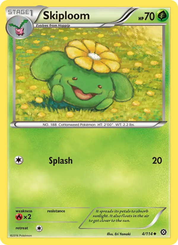 Skiploom, Pokémon card