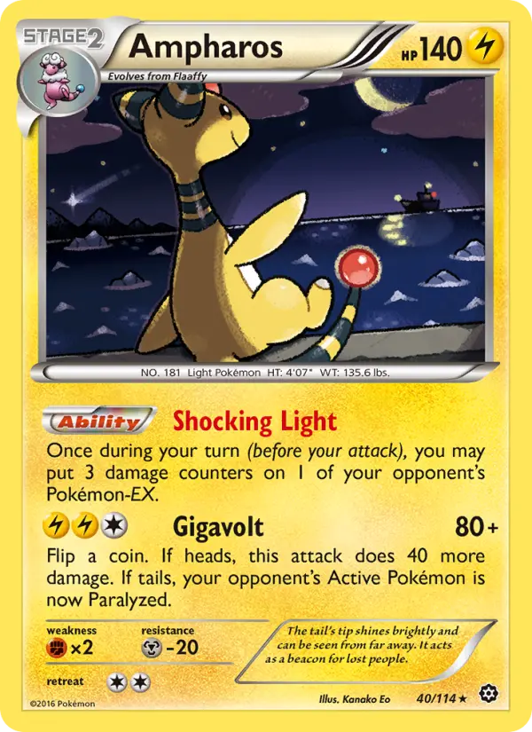 Ampharos, Pokémon card
