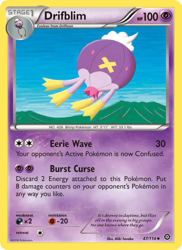 Drifblim, Pokémon card