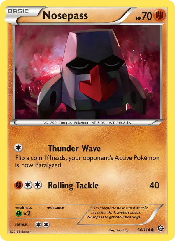 Nosepass, Pokémon card