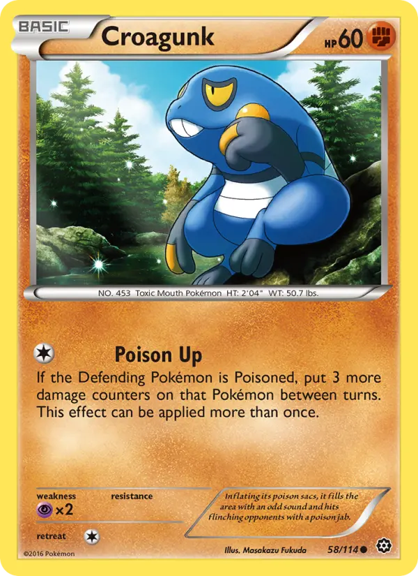 Croagunk, Pokémon card