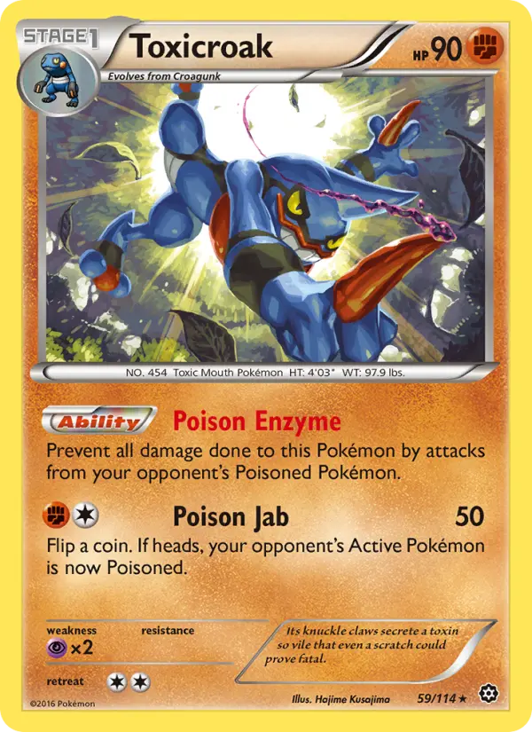 Toxicroak, Pokémon card
