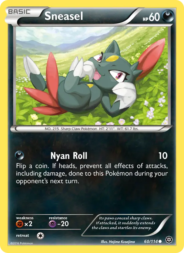 Sneasel, Pokémon card