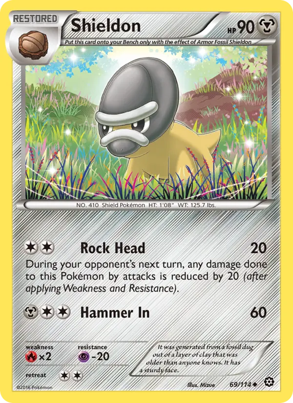 Shieldon, Pokémon card
