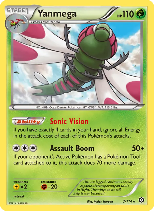 Yanmega, Pokémon card