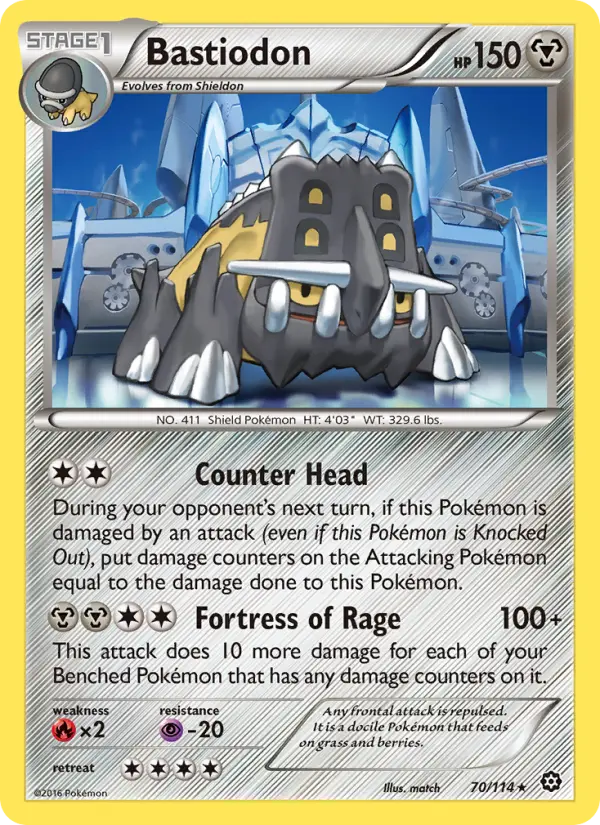 Bastiodon, Pokémon card