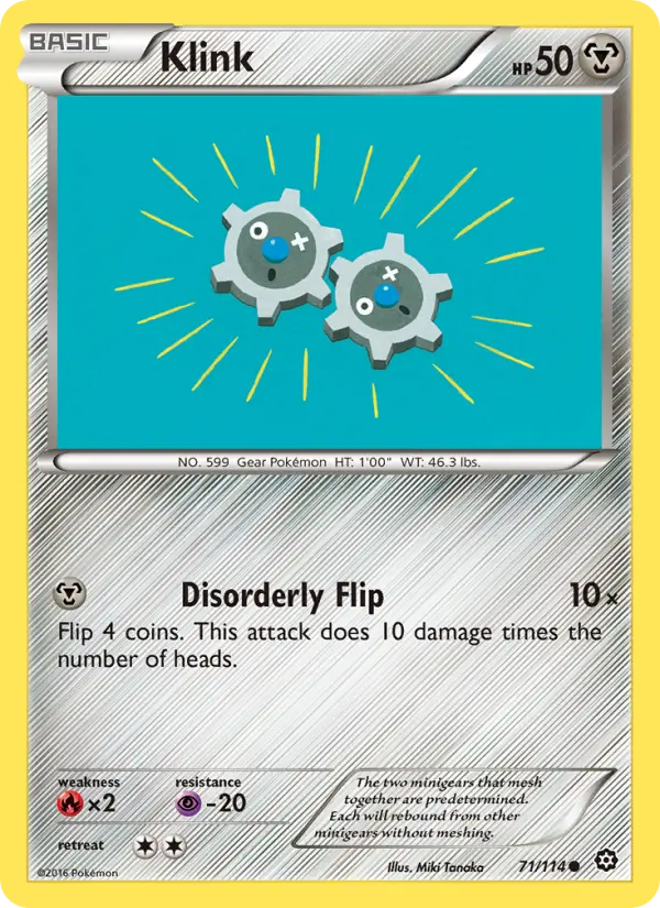 Klink, Pokémon card