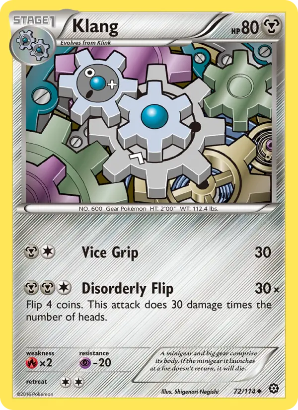 Klang, Pokémon card