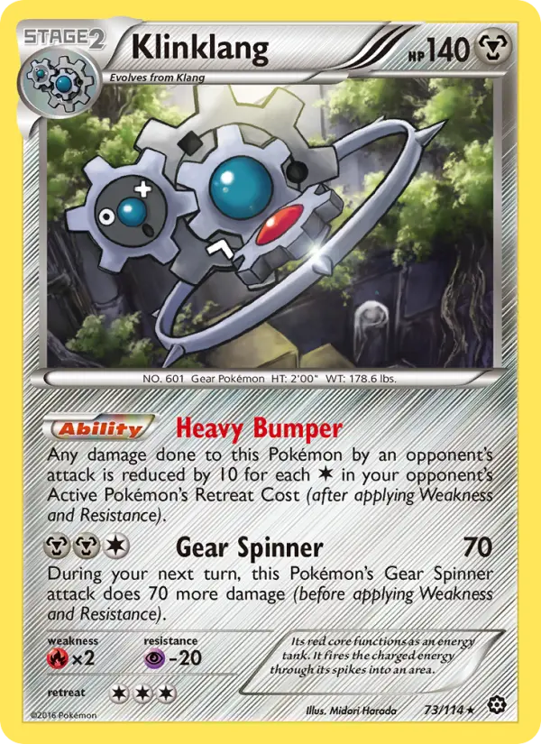 Klinklang, Pokémon card