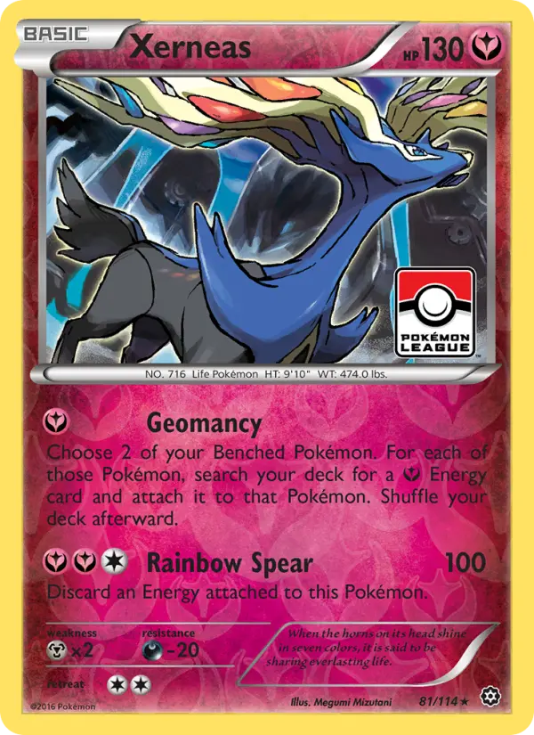 Xerneas, Pokémon card