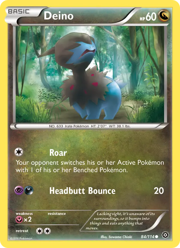 Deino, Pokémon card