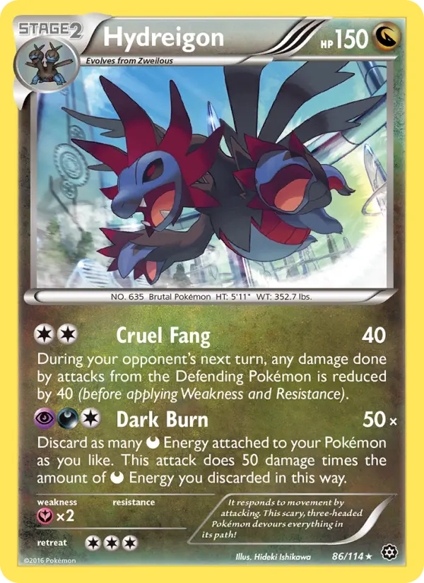 Hydreigon, Pokémon card