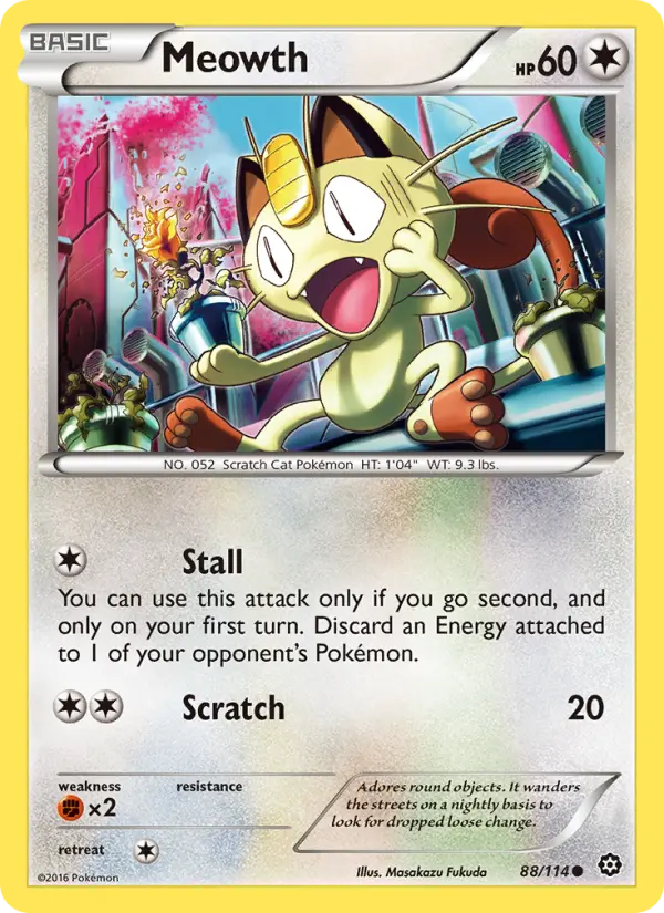 Meowth, Pokémon card