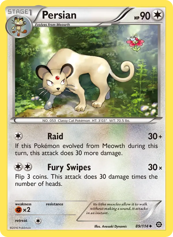 Persian, Pokémon card
