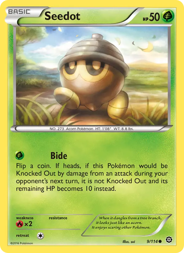 Seedot, Pokémon card