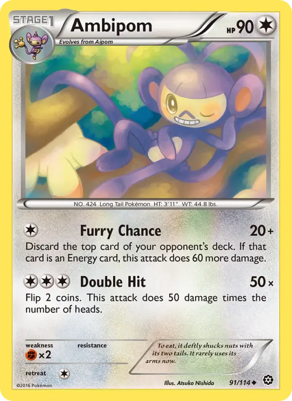 Ambipom, Pokémon card