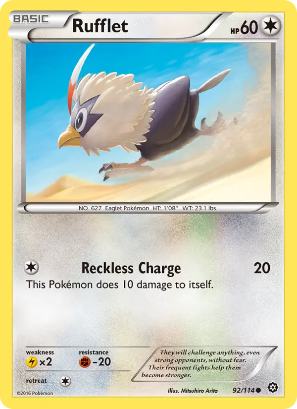 Rufflet, Pokémon card