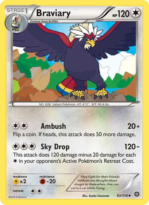 Braviary, Pokémon card