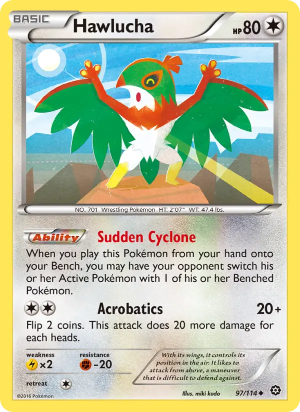 Hawlucha, Pokémon card