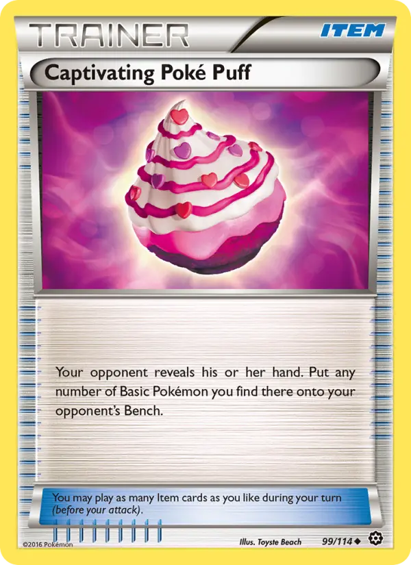 Captivating Poké Puff, Pokémon card