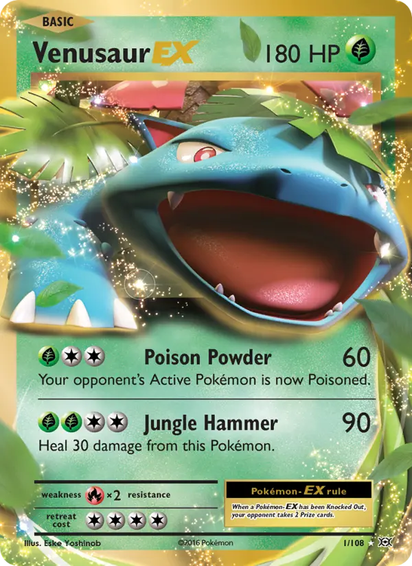 Venusaur EX, Pokémon card