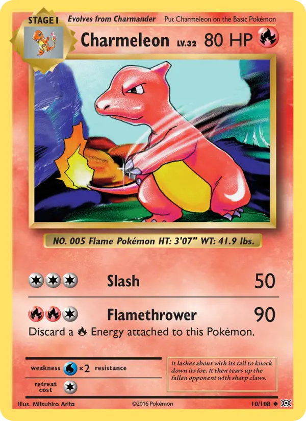Charmeleon, Pokémon card