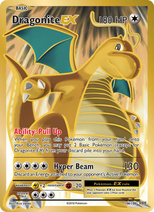 Dragonite EX, Pokémon card